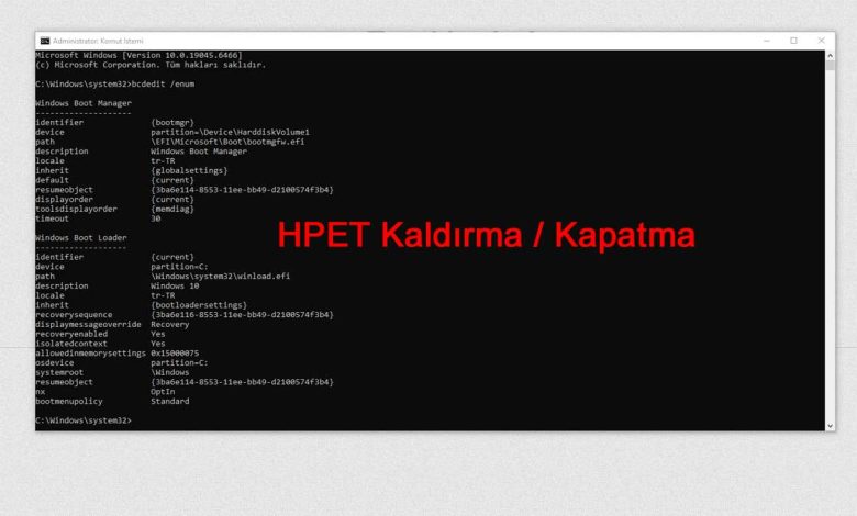 HPET Nedir? Windows’ta HPET Kaldırma / Kapatma Rehberi